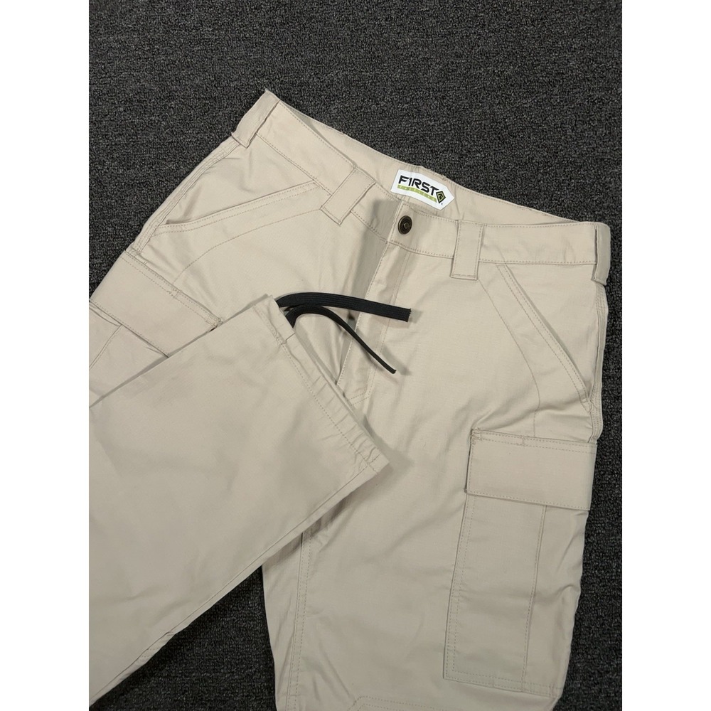 First Tactical Pants Men 34x30 Beige V2 Ripstop Work Uniform Utility Hiking